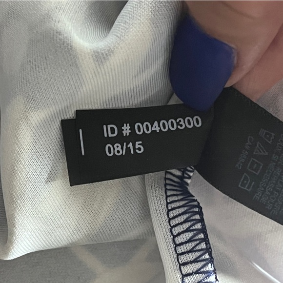 Express Navy and White Strapless Floral Dress - Picture 10 of 10